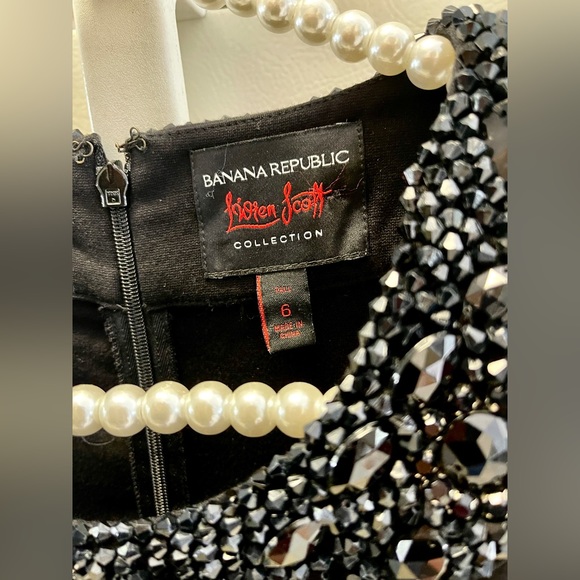 L’Wren Scott for Banana Republic New Little Black DressElegant Beaded Neckline - Picture 8 of 14